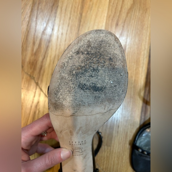 Stuart Weitzman nudist heels with black studs - Picture 10 of 16